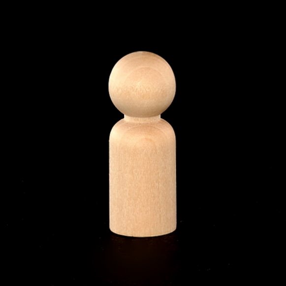Boy Peg - 1-11/16" Tall x 5/8" Diameter